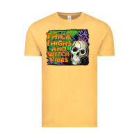 Vintage Mustard thick thighs and witch vibes Vintage Tee - JahusDesignShop