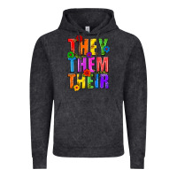 Vintage Black They Them Their Pride LGBTQ Vintage Hoodie - BundleAndBundleShop