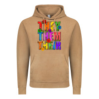 Vintage Camel They Them Their Pride LGBTQ Vintage Hoodie - BundleAndBundleShop