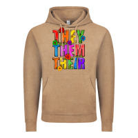 Vintage Coffee They Them Their Pride LGBTQ Vintage Hoodie - BundleAndBundleShop
