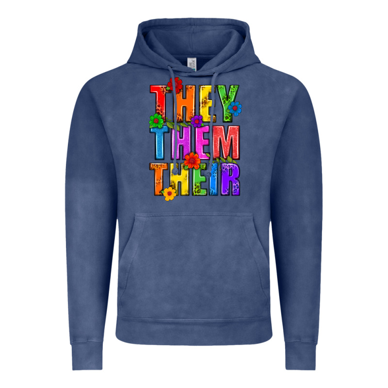 They Them Their Pride Lgbtq Vintage Hoodie by BundleAndBundleShop | Teevron