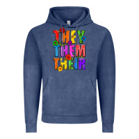 Vintage Denim They Them Their Pride LGBTQ Vintage Hoodie - BundleAndBundleShop
