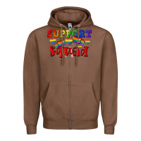 Chestnut Support squad pride Zipper Hoodie - CowGirlArtShop