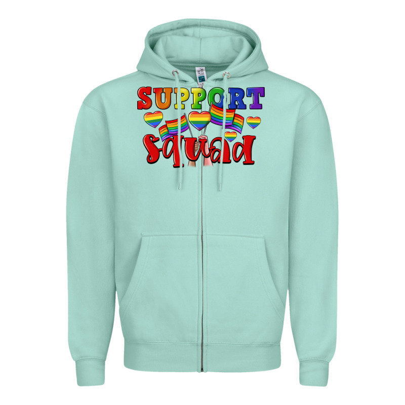Support Squad Pride Zipper Hoodie by CowGirlArtShop | Teevron