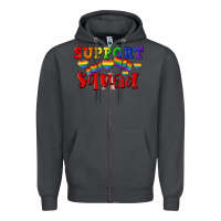 Smoke Support squad pride Zipper Hoodie - CowGirlArtShop