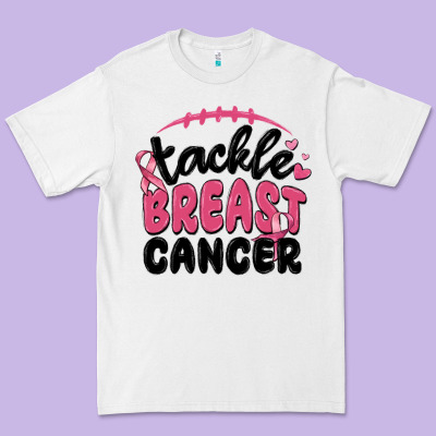 Tackle Breast Cancer Premium Tee Designed By Maliassmallbusiness