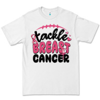 White tackle breast cancer Premium Tee - MaliasSmallBusiness