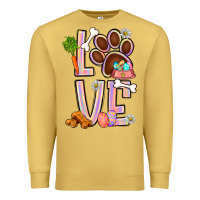 Antique Gold Tie dye easter love dog paw Premium Sweatshirt - BundleAndBundleShop