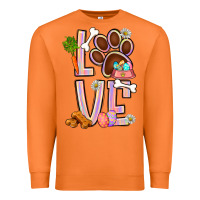 Carrot Tie dye easter love dog paw Premium Sweatshirt - BundleAndBundleShop