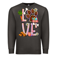 Smoke Tie dye easter love dog paw Premium Sweatshirt - BundleAndBundleShop
