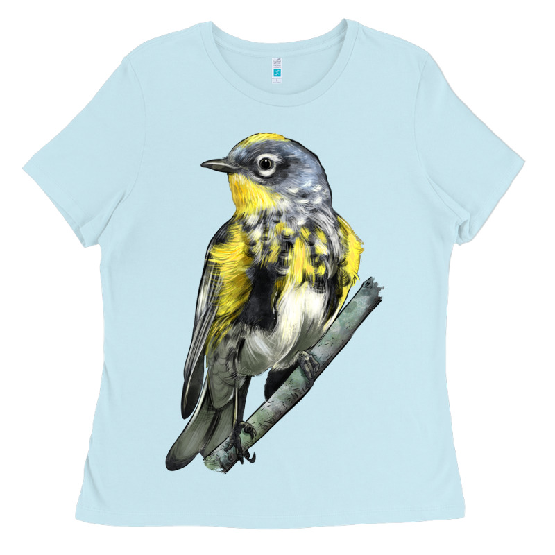Yellow Rumped Warbler Ladies Tee by LillyAllenDesigns | Teevron