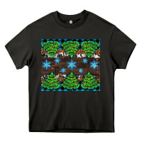 Asphalt Christmas tree with snow Heavy Core Tee - AdoDesignShop