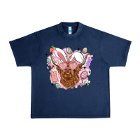 Navy highland heifer easter Urban Heavy Tee - LillyAllenDesigns