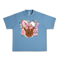 Pebble Blue highland heifer easter Urban Heavy Tee - LillyAllenDesigns