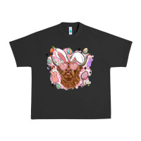 Pigment Black highland heifer easter Urban Heavy Tee - LillyAllenDesigns