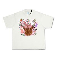 Pistachio highland heifer easter Urban Heavy Tee - LillyAllenDesigns