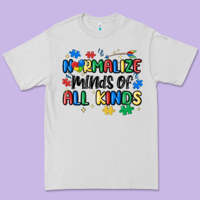 Normalize Minds Of All Kinds Premium Tee Designed By Maliassmallbusiness