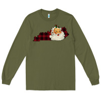 Army Green Kentucky Santa Ho Ho Long Sleeve Tee - Bettercallsaul