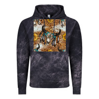 Cloud Black Western Bull Skull And Sunflowers With Leopard Seamless Pattern Vintage Hoodie - BundleAndBundleShop