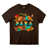 Chocolate Brown para pumpkin Heavy Core Tee - NancyCooperArtShop