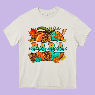 Para Pumpkin Heavy Core Tee Designed By Nancycooperartshop