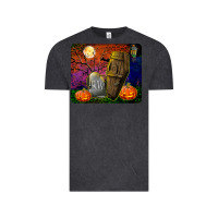 Vintage Black headstone and coffin mousepad Vintage Tee - BundleAndBundleShop