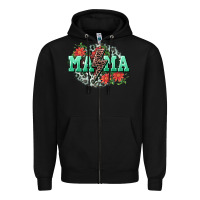 Black Mama rock lightning bolt Mother's Day Zipper Hoodie - CowGirlArtShop