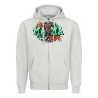 Dove Grey Mama rock lightning bolt Mother's Day Zipper Hoodie - CowGirlArtShop