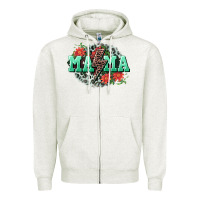 Mama Rock Lightning Bolt Mother's Day Zipper Hoodie | Teevron