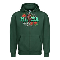 Sports Green Mama rock lightning bolt Mother's Day Zipper Hoodie - CowGirlArtShop