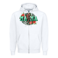 White Mama rock lightning bolt Mother's Day Zipper Hoodie - CowGirlArtShop