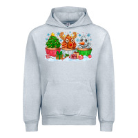 Heather Grey festive christmas cupcakes Urban Hoodie - CowhideDigitalArt