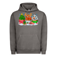 Pigment Tornado festive christmas cupcakes Urban Hoodie - CowhideDigitalArt