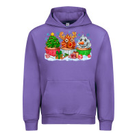 Tulip festive christmas cupcakes Urban Hoodie - CowhideDigitalArt