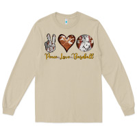 Mushroom peace love baseball Long Sleeve Tee - RanaPortraitStore