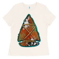 Bone cowhide rusty arrowhead Ladies Tee - Jasminsmagicworld