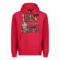 Cardinal hundred days of coffee and chaos Premium Hoodie - OliviaCreatesArt