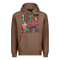 Chestnut hundred days of coffee and chaos Premium Hoodie - OliviaCreatesArt