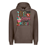 Coffee hundred days of coffee and chaos Premium Hoodie - OliviaCreatesArt