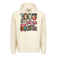 Sandshell hundred days of coffee and chaos Premium Hoodie - OliviaCreatesArt