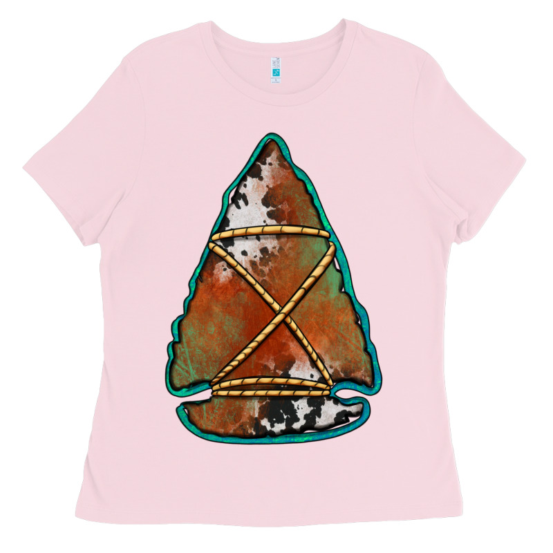 Cowhide Rusty Arrowhead Ladies Tee by Jasminsmagicworld | Teevron