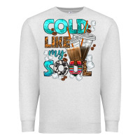 Oatmeal Heather cold like my soul coffee cups bbs Premium Sweatshirt - BundleAndBundleShop