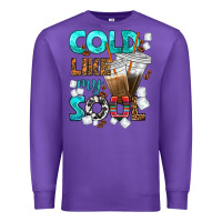 Purple cold like my soul coffee cups bbs Premium Sweatshirt - BundleAndBundleShop