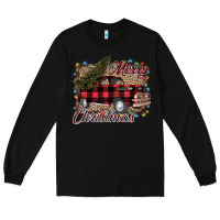 Black Merry Christmas Truck Long Sleeve Tee - Bettercallsaul