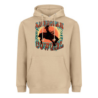 Mushroom American cowgirl 4th of july Heavyweight Hoodie - FaDigitalArtStudio