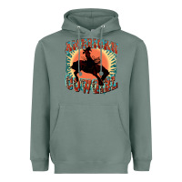 Sage American cowgirl 4th of july Heavyweight Hoodie - FaDigitalArtStudio