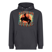 Smoke American cowgirl 4th of july Heavyweight Hoodie - FaDigitalArtStudio