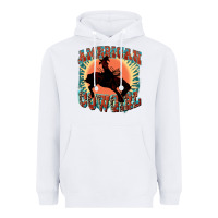 White American cowgirl 4th of july Heavyweight Hoodie - FaDigitalArtStudio