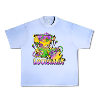 Grape Ice louisiana mardi gras state map Urban Heavy Tee - LillyAllenDesigns