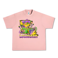 Salmon louisiana mardi gras state map Urban Heavy Tee - LillyAllenDesigns
